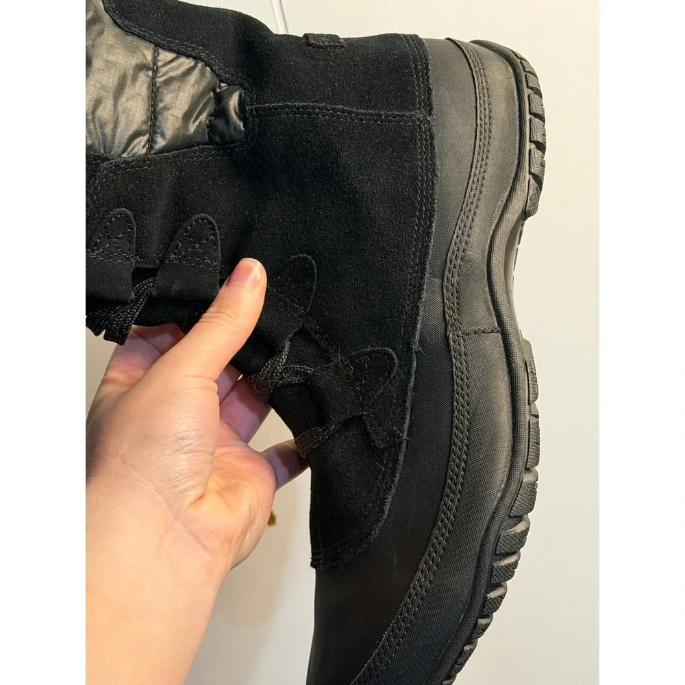 The North Face Snow Boots Black Waterproof Primaloft Faux Fur‎ Winter Womens 7.5